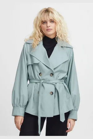Ichi Kurzjacke IHFUNOLA JA cooler Trenchcoat mit Puffärmeln - Verkäufer: meinemarkenmode