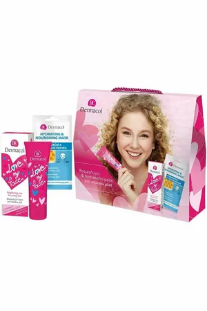Dermacol Körperpflegemittel Love My Face Womenas Geschenk-Set Textil feuchtigkeitsspendende Maske - Verkäufer: Parfümerie Wilhelm Haas