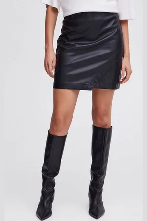 B YOUNG Lederimitatrock BYDAJA SHORT SKIRT - schicker Minirock aus Kunstleder - Verkäufer: meinemarkenmode