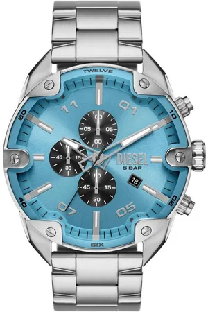 Diesel Chronograph SPIKED DZ4655, Quarzuhr, Armbanduhr, Herrenuhr, Stoppfunktion, Edelstahlarmband
