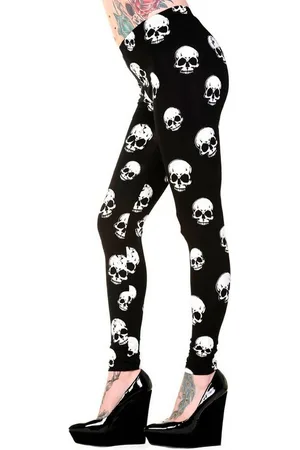 Banned Retro Leggings Skulls Totenkopf Allover Print - Verkäufer: Schompi Trading e.K.