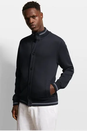 Bugatti Sweatshirt mit Collegekragen