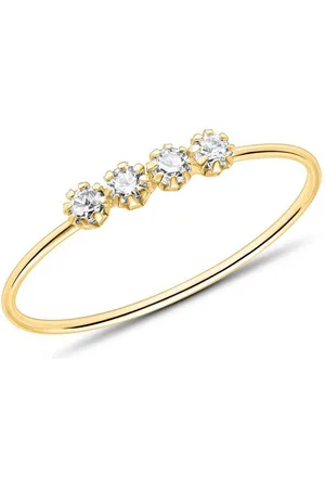 Unique Goldring Ring für Damen von aus 9K Gold mit Zirkonia (Größe: 54mm) - Verkäufer: Jewelry GmbH