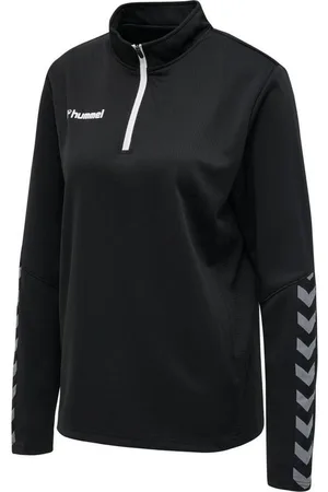 Hummel Sweater hmlAUTHENTIC HALF ZIP SWEATSHIRT WO BLACK/WHITE - Verkäufer: Sport Seeger
