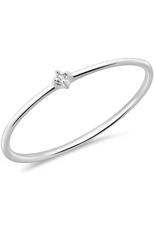 Unique Goldring Damenring von aus 585er Weißgold mit Weißtopas (Größe: 58mm) - Verkäufer: Jewelry GmbH