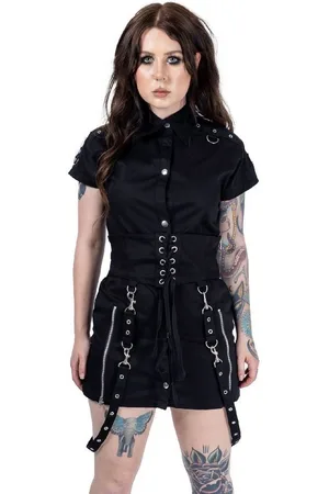 Heartless Minikleid Binx Biker Dress Gothic Schnürung - Verkäufer: Schompi Trading e.K.
