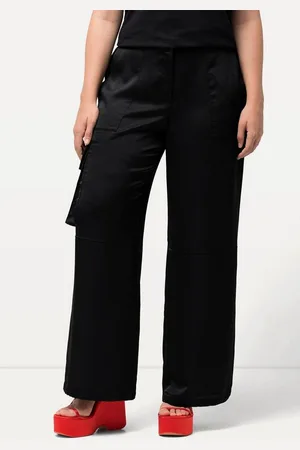 Ulla Popken Funktionshose Satin-Cargohose Mary weites gerades Bein - Verkäufer: Popken Fashion Group