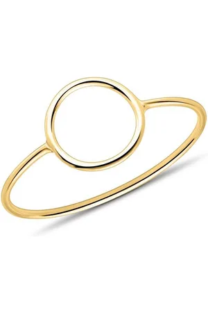 Unique Goldring Damenring Kreis aus 375er Gold (Größe: 52mm) - Verkäufer: Jewelry GmbH