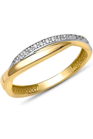 Unique Goldring Goldring 333er silber gold twist Zirkonia GR0117 - Verkäufer: Jewelry GmbH