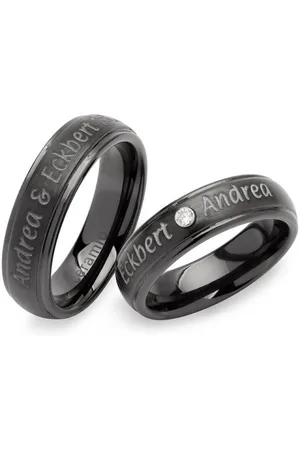 Unique Fingerring Hochwertiger kratzfester Schwarzer Keramik Ring KR0008 - Verkäufer: Jewelry GmbH