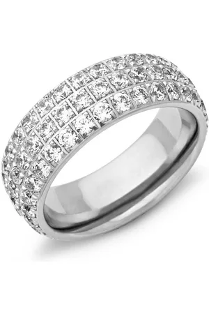Unique Fingerring Edelstahlring komplett mit Zirkonia besetzt R9085cz - Verkäufer: Jewelry GmbH