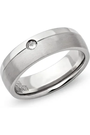Unique Fingerring Exklusiver Edelstahlring - Zirkonia matt 6mm - R9111cz - Verkäufer: Jewelry GmbH