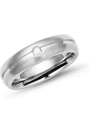 Unique Fingerring Ring Edelstahl schlicht rund 5mm Zirkonia R9162cz - Verkäufer: Jewelry GmbH