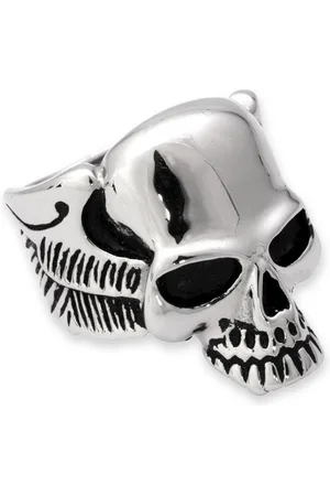 Unique Fingerring Exklusiver Edelstahl Ring im Totenkopf Design HM0001 - Verkäufer: Jewelry GmbH