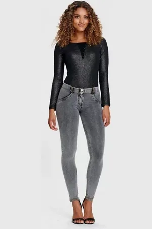 Freddy Jeggings WR.UP® Damen Push-Up Jeans - Regular Waist Super Skinny - Grau - Verkäufer: Gio Milano