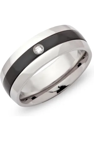 Unique Fingerring Ionisierter Edelstahlring - Zirkonia - 7mm - R9108cz - Verkäufer: Jewelry GmbH