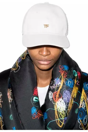 Tom Ford Baseball Cap TF Gold-Logo Canvas Baseballkappe Cap Unisex Kalbsleder besatzt, Goldfarbene Metallakzente - Verkäufer: eldigo