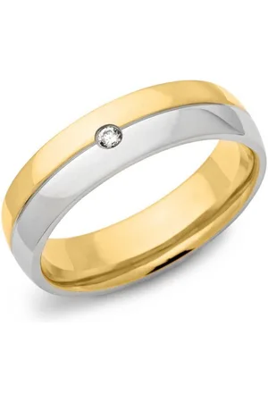 Unique Fingerring Edelstahlring vergoldet 6mm mit Zirkonia R9078cz - Verkäufer: Jewelry GmbH
