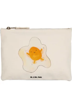 Mr. & Mrs. Panda Kosmetiktasche Spiegelei Ei Größe M - - Geschenk, Etui, Schlamperetui, Kosmetik (1-tlg), Charme und Praktikabilität - Verkäufer:
