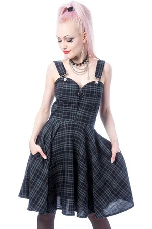 Heartless A-Linien-Kleid Zosia Dress Kariert Cyber Punk Nu Goth Tartan Dress - Verkäufer: Schompi Trading e.K.