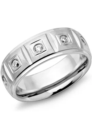 Unique Fingerring Moderner Ring Edelstahl 7mm Breite Zirkonia R9092cz - Verkäufer: Jewelry GmbH
