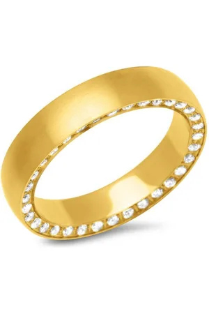 Unique Fingerring Vergoldeter Ring aus Edelstahl 4,9 mm breit R9238cz - Verkäufer: Jewelry GmbH