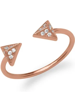 Unique Silberring Ring Pyramiden Zirkonia Silber rosévergoldet SR0276 - Verkäufer: Jewelry GmbH