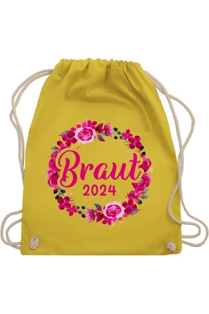 Shirtracer Turnbeutel Braut 2025 Blumenkranz, JGA Junggesellenabschied Frauen - Verkäufer:
