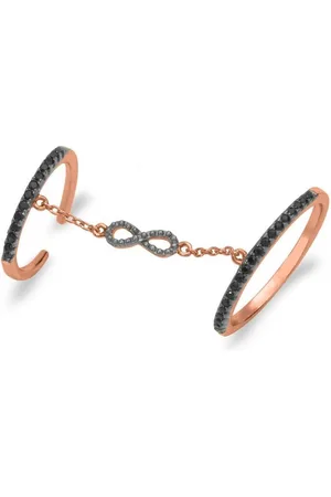 Unique Silberring Rosévergoldeter Ring Unendlichkeitssymbol Silber SR0328 - Verkäufer: Jewelry GmbH