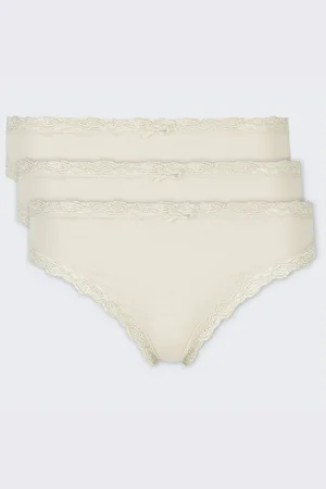 Nina Von C. Slip Slipboutique Jazzpant 3-er Pack (44 Champagner) - Verkäufer: Emma Dessous
