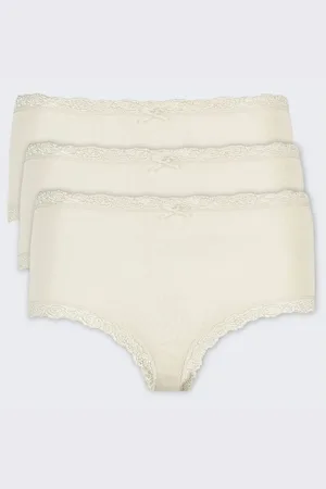 Nina Von C. Slip Slipboutique Taillenslip 3-er Pack (44 Champagner) - Verkäufer: Emma Dessous