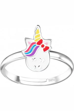 ALEXANDER YORK Silberring EINHORN HERZ Rainbow, 925 Sterling Silber - Verkäufer: