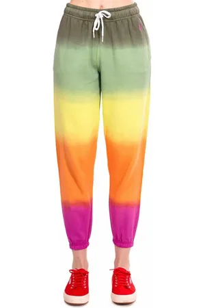 Ralph Lauren Sweathose Fleece Jogginghose Hose Ombré-Tie-Dye-Muster, Baumwollfrottee-Qualität, Elastischer Bund - Verkäufer: eldigo