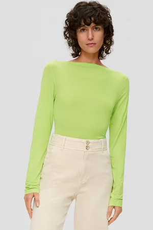 QS by s.Oliver Langarmshirt Slim Fit-Longsleeve aus Lyocellmix - Verkäufer: