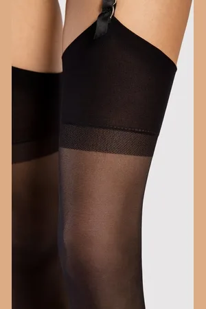 Fiore di Lucia Milano Strapsstrümpfe Sensual (Packung, 1 Paar) klassische Strapsstümpfe 15DEN mit glattem, flachen Abschluss - Verkäufer: chic4home