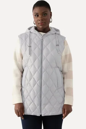 Ulla Popken Steppweste Steppweste Zipper Tunnelzug Kapuze - Verkäufer: Popken Fashion Group