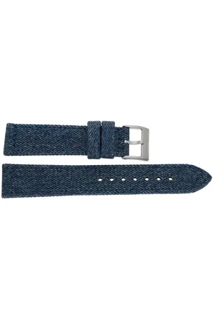 JuwelmaLux Uhrenarmband Uhrenarmband JeansoptikTextil Edelstahl JL38-10-0248 - Verkäufer: Juwelier-Bacak