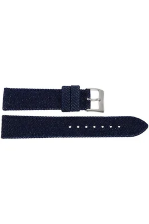 JuwelmaLux Uhrenarmband Uhrenarmband Jeansoptik Textil Edelstahl JL38-10-0247 - Verkäufer: Juwelier-Bacak