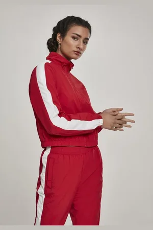 Urban classics Trainingsshirt Ladies Short Striped Crinkle Track Jacket Trainingsjacke - Verkäufer: Rexlander