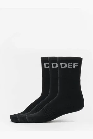 DEF Basicsocken Damen 3-Pack Socks Black (1-Paar)