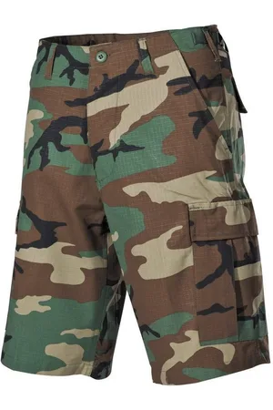 MFH Outdoorhose US Bermuda, BDU, Rip Stop, woodland - Verkäufer: Vehi Mercatus