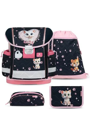 Belmil Rucksack Rucksack ergonomisches Schulranzen-Set 4-Teile "Cute Kitten" Brustgurt - Verkäufer: miniHeld ®