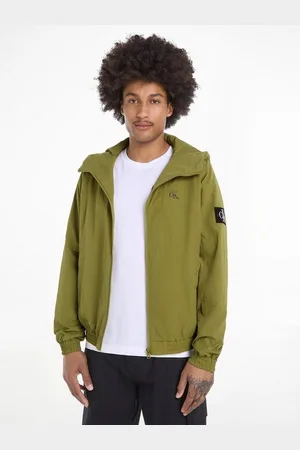 Calvin Klein Outdoorjacke UNPADDED HOODED HARRINGTON mit Calvin Klein Logo-Badge
