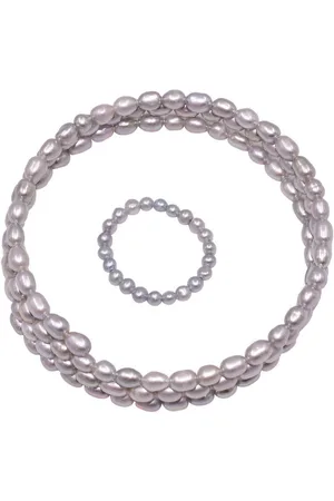 Firetti Schmuckset Multipack Schmuck Geschenk Ring Wickelarmband (Set, 2-tlg), Made in Germany - mit Süßwasserzuchtperlen