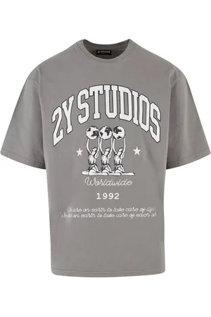 2Y T-Shirt Herren 2Y Globus Oversize Tee (1-tlg)