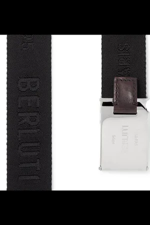 Berluti Stoffgürtel Gürtel mit Lederbesatz und Jacquard-Webmuster Hergestellt in Italien - Verkäufer: eldigo