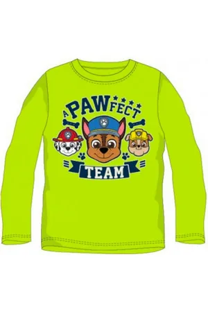 Paw Patrol T-Shirt Langarm-T-Shirt für Jungen - "PAWFECT TEAM" Design, 100% - Verkäufer: kaufhaus-chemnitz