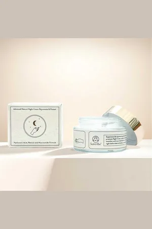 Suntribe Nachtcreme Mineralisch BIO mit Hyaluronsäure, Retinol & Niacinamid 1 Glastiegel 50 ml, verjüngend & feuchtigkeitspendend - Verkäufer: Amarantus Distribution GmbH