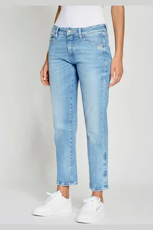 Gang Boyfriend-Jeans 94NADIA 5-Pocket Style mit Reißverschluss und Knopf