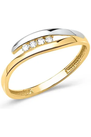Unique Goldring Hochwertiger Gelb- & Weißgoldring GR0070 - Verkäufer: Jewelry GmbH